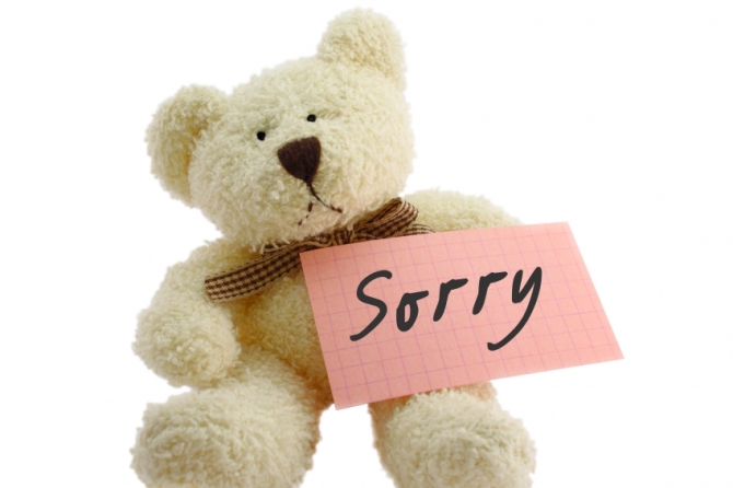 Teddy-saying-sorry